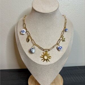 Handmade Gold Charm Necklace